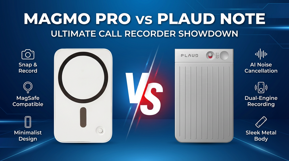 Magmo Pro vs Plaud Note vs UMEVO: Which Magnetic Recorder Is Superior in 2026?