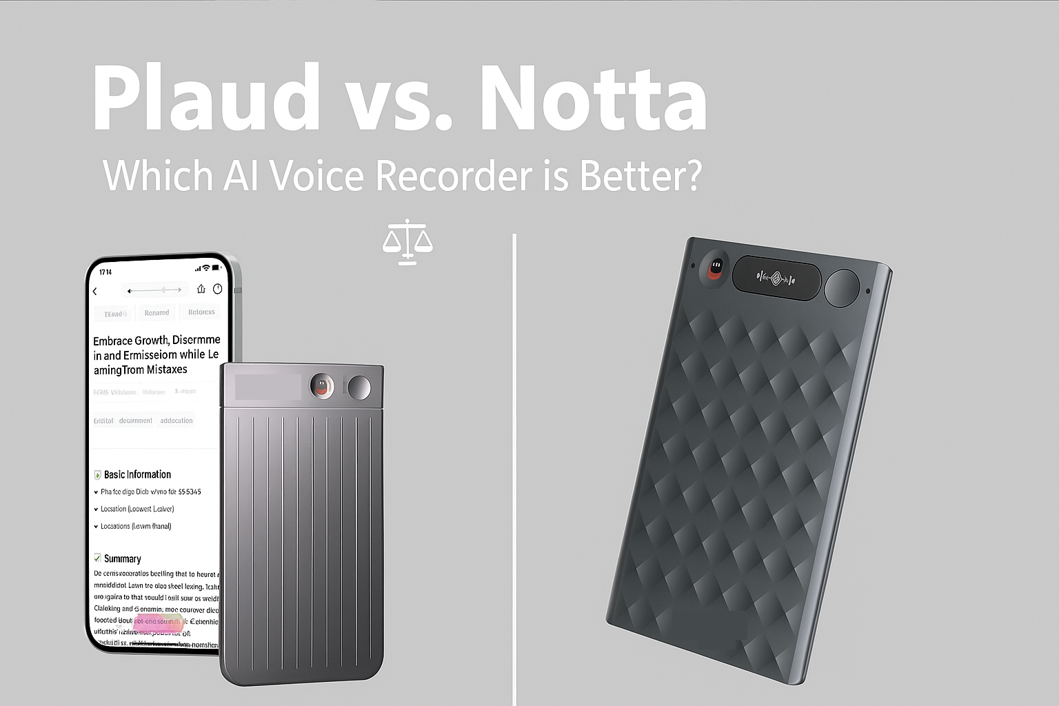 Plaud vs. Notta: Which AI Voice Recorder is Better in 2025?