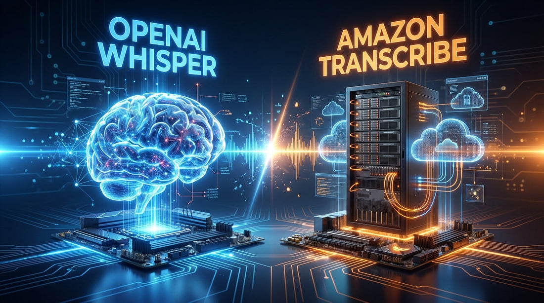 OpenAI Whisper vs. Amazon Transcribe: Complete Comparison Guide for Developers