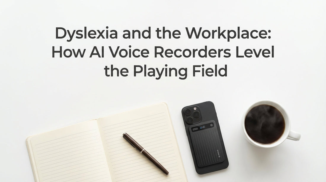 Dyslexia and the Workplace: How AI Voice Recorders Level the Playing Field