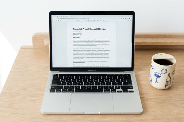 AIトランスクリプトをPDFとWordにエクスポートする：フォーマットのベストプラクティス