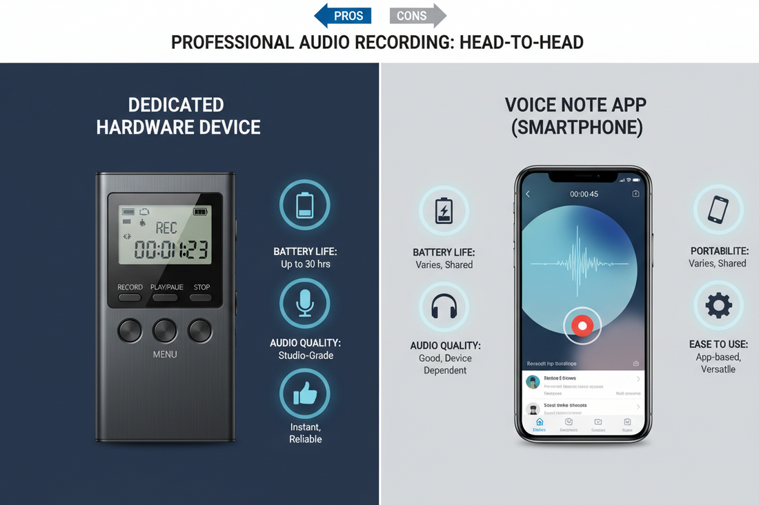 UMEVO Note Plus vs AudioPen: Dedicated Hardware vs Voice Note App Compared