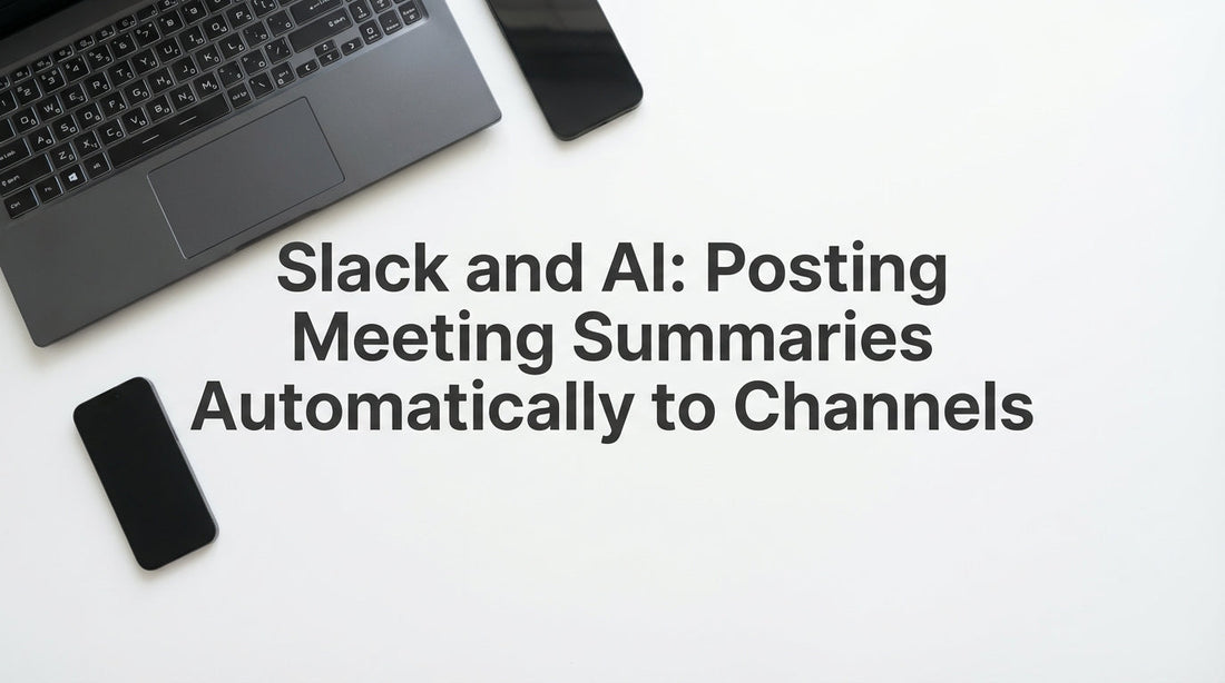 Slack and AI: Posting Meeting Summaries Automatically to Channels