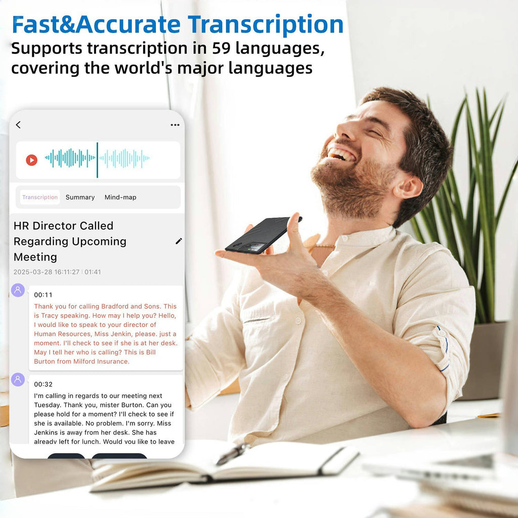 UMEVO Note - 磁気AIボイスレコーダー - 正確な翻訳とスマートな要約