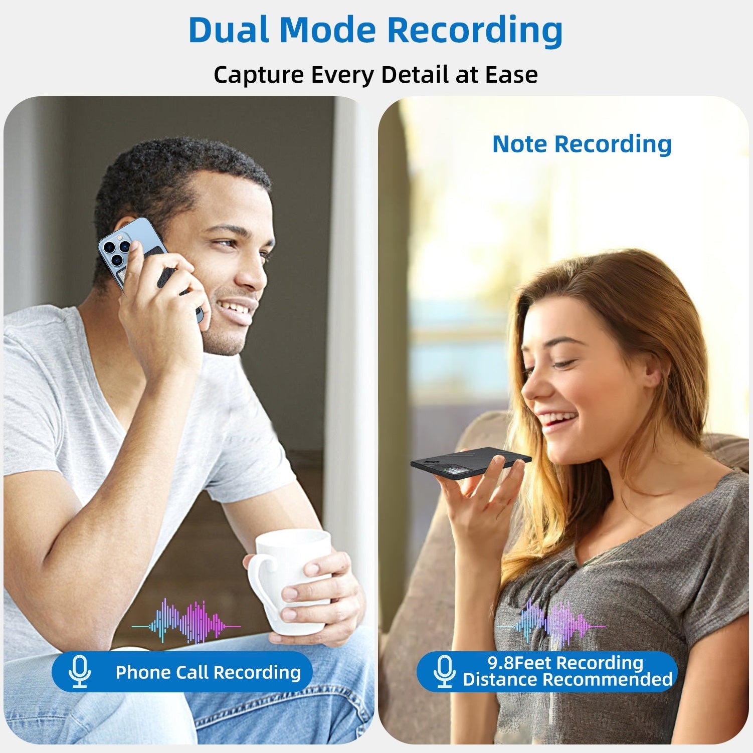 UMEVO Note - 磁気AIボイスレコーダー - 正確な翻訳とスマートな要約