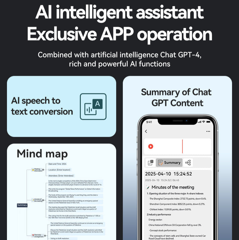 UMEVO SL Note With Screen - AI Voice Recorder, Transcribe & Summarize by ChatGPT