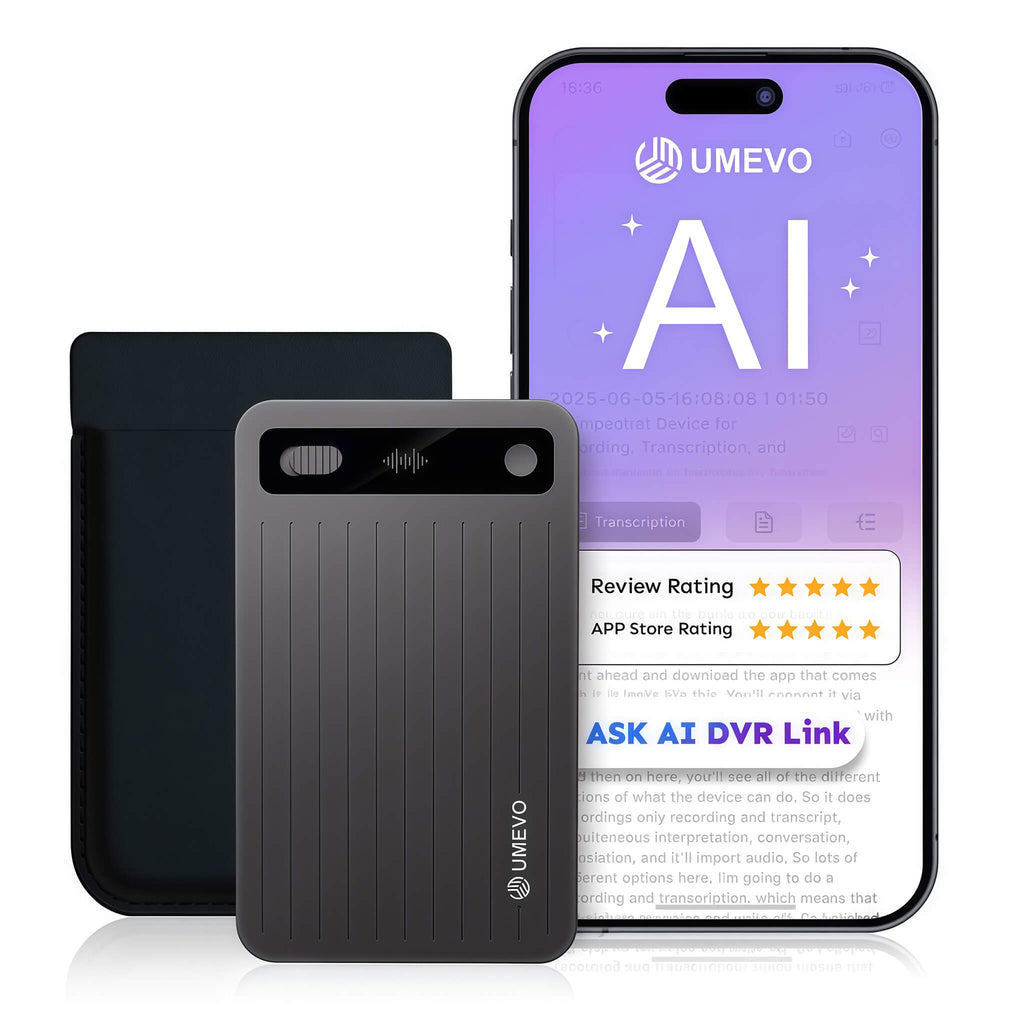 UMEVO Note Plus - AIボイスレコーダー：音声文字起こしと要約