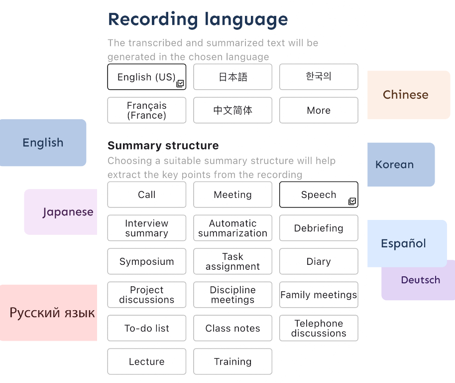 140以上の言語に書き起こし