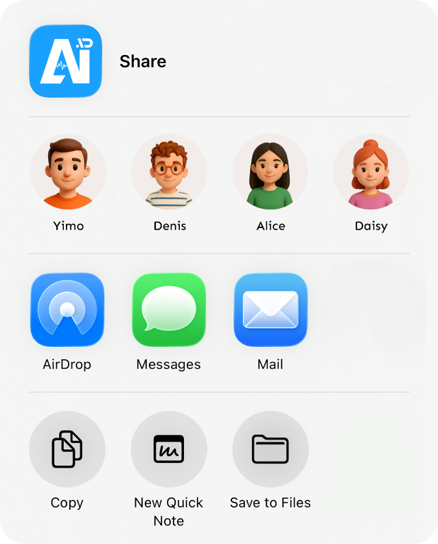 コピーして共有