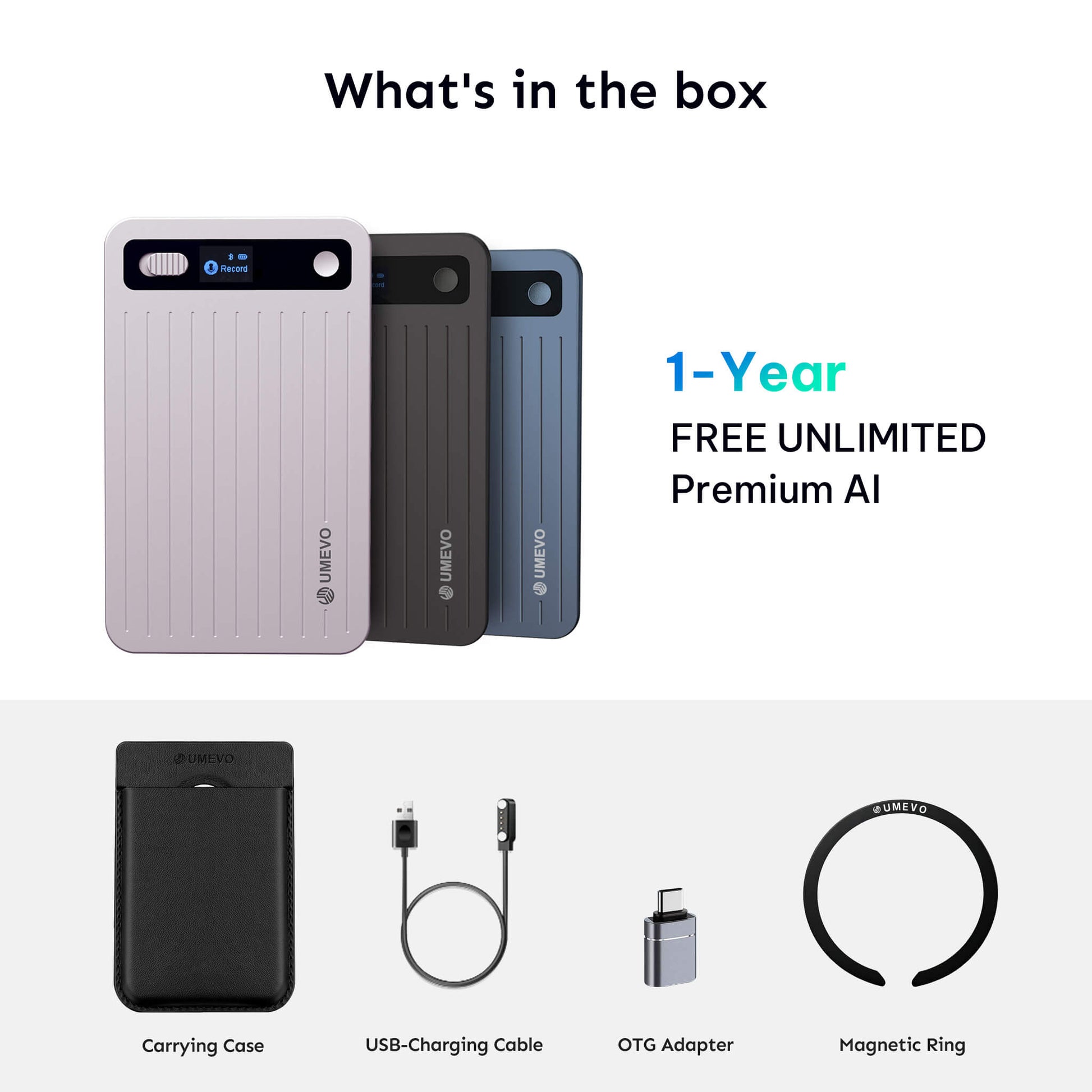 UMEVO Note Plus - AI Voice Recorder: Voice Transcription & Summary