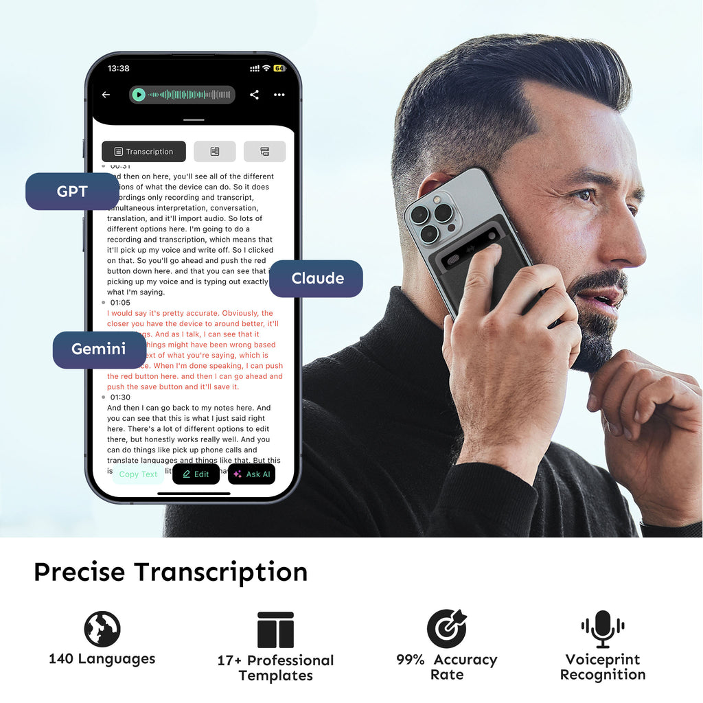UMEVO Note Plus - AI Voice Recorder: Voice Transcription & Summary